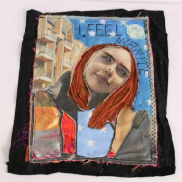 Imogen P reverse applique portrait